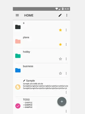 ColorTabNote android App screenshot 1